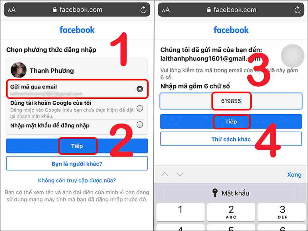 Thực hiện cách lấy lại mật khẩu Facebook cực đơn giản nhanh chóng