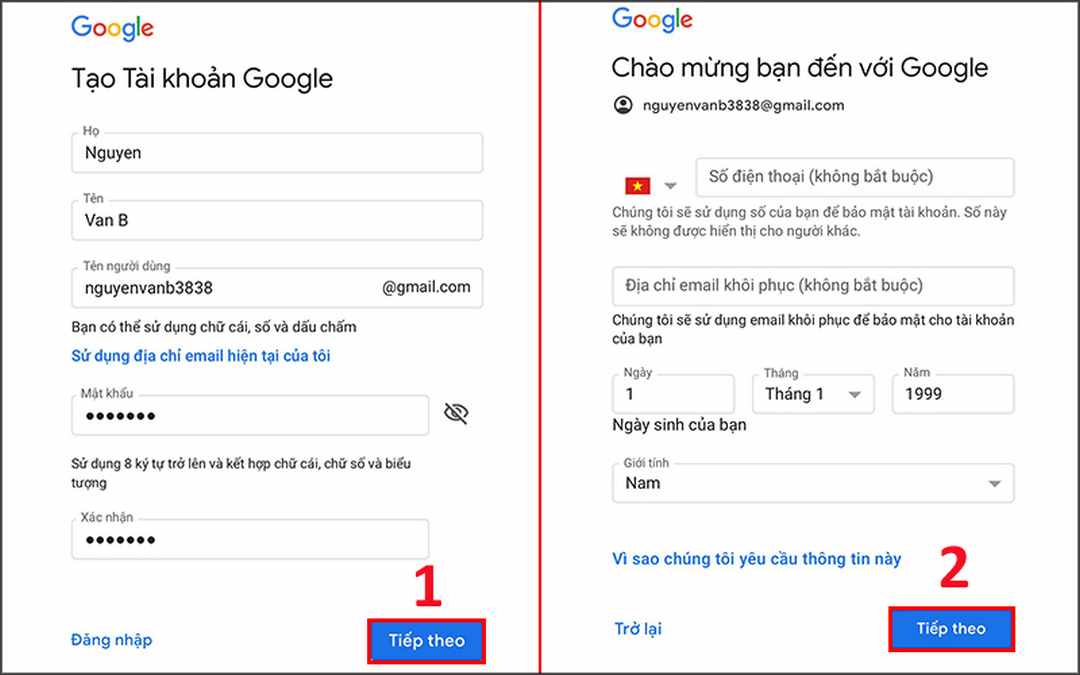 Tạo gmail đơn giản hơn với các thiết bị di động